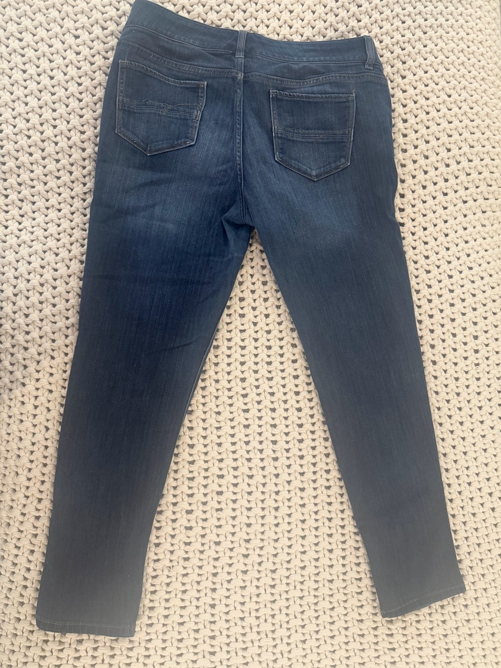 New York & Company Soho Boyfriend Dark Indigo Skinny Leg Jeans - Picture 3 of 9